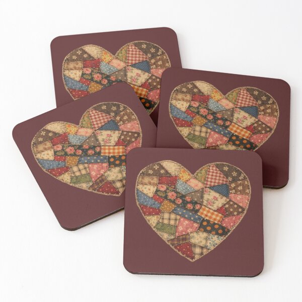 Item preview, Scrappy Quilted Heart designed and sold by ArtfulSoules.