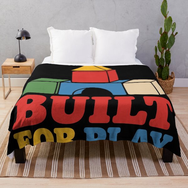 Item preview, Built for Play – Retro Wooden Building Blocks designed and sold by docs the icon.