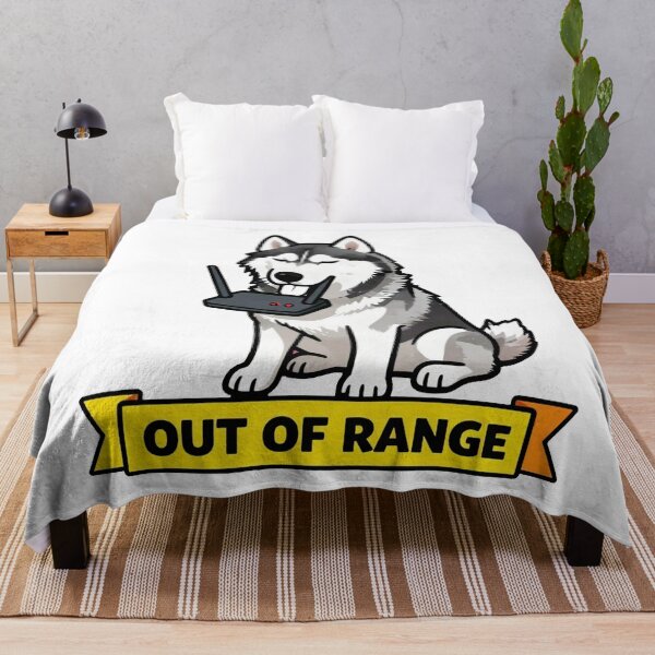 Item preview, Out Of Range - Tired Introvert Husky Meme designed and sold by Arc2020.