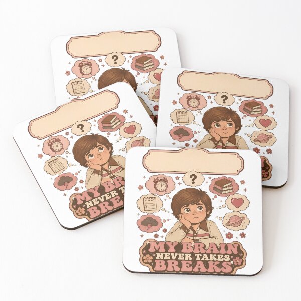 Item preview, My Brain Never Takes Breaks Retro designed and sold by Artisan-Vault.
