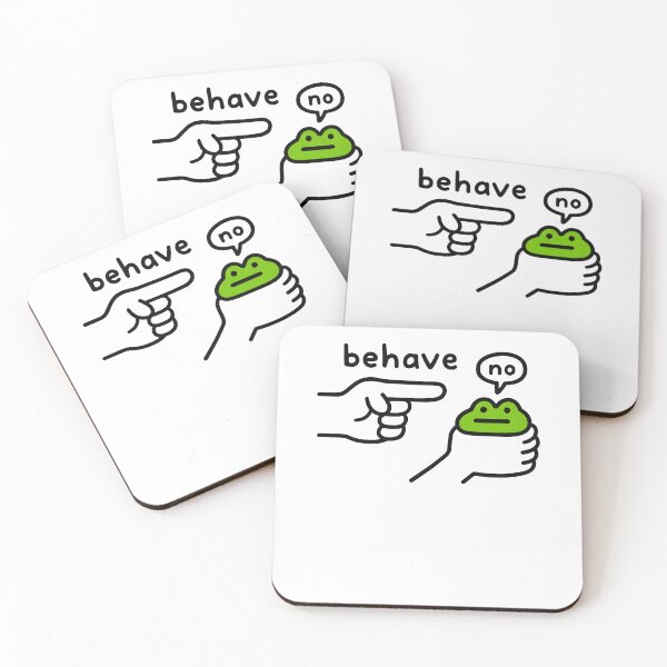 Item preview, Behave No Frog Funny Meme  designed and sold by 27Maydesign.