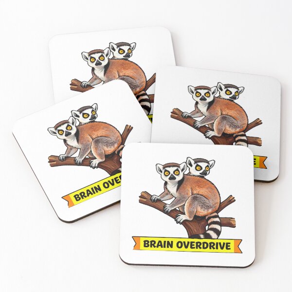 Item preview, Brain Overdrive - Funny ADHD Chaos Lemur Meme designed and sold by Arc2020.