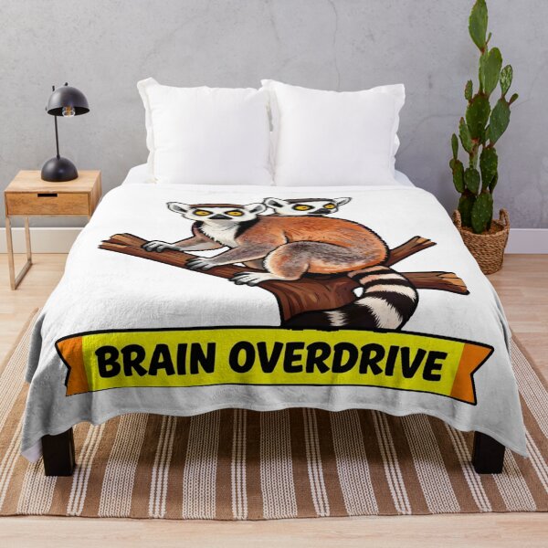 Item preview, Brain Overdrive - Funny ADHD Chaos Lemur Meme designed and sold by Arc2020.
