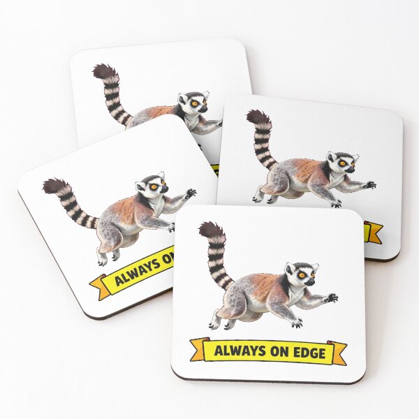 Item preview, Always On Edge - Funny Anxiety Lemur ADHD Chaos Meme designed and sold by Arc2020.