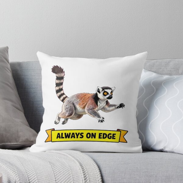 Item preview, Always On Edge - Funny Anxiety Lemur ADHD Chaos Meme designed and sold by Arc2020.