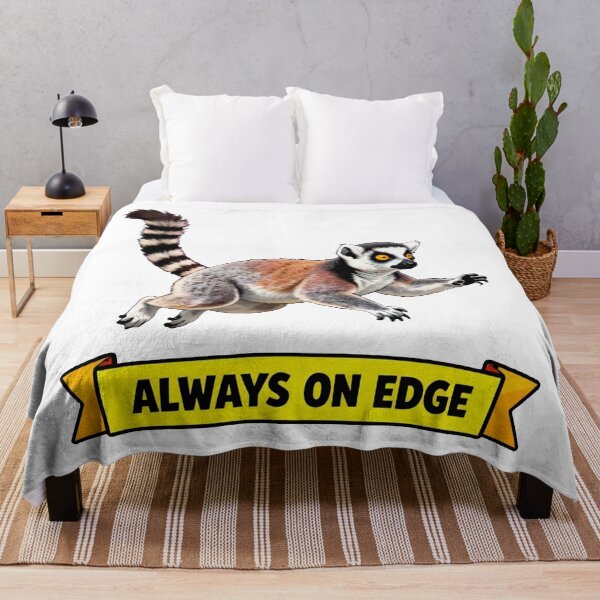 Item preview, Always On Edge - Funny Anxiety Lemur ADHD Chaos Meme designed and sold by Arc2020.