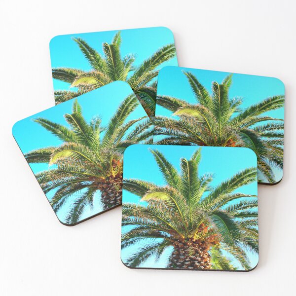 Item preview, Scene from Grottammare with palm tree in front of the sky designed and sold by Kristina Drozd.