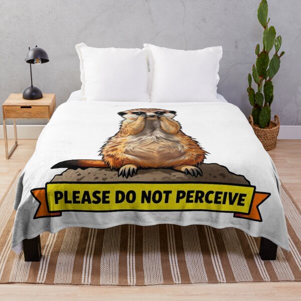 Item preview, Please Do Not Perceive - Funny Introvert Meerkat Meme designed and sold by Arc2020.