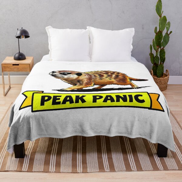 Item preview, Peak Panic - Neon ADHD Chaos Meerkat Aesthetic designed and sold by Arc2020.