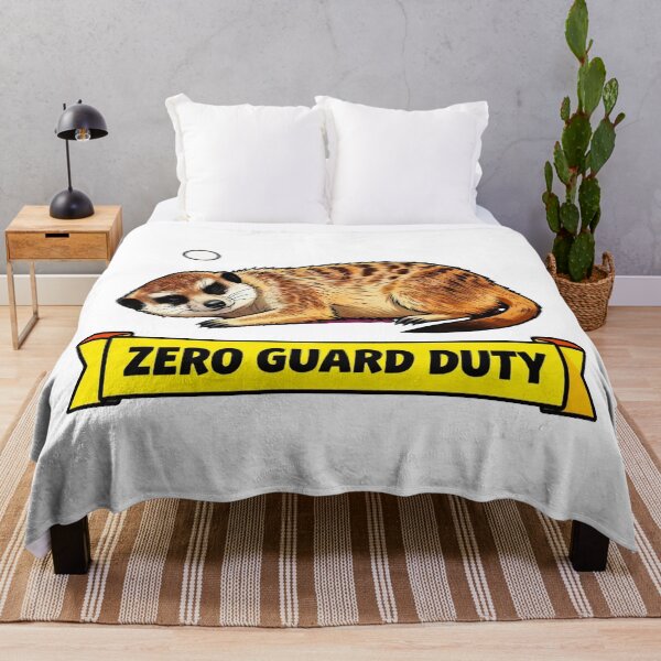 Item preview, Zero Guard Duty - Lazy Introvert Meerkat Badge designed and sold by Arc2020.