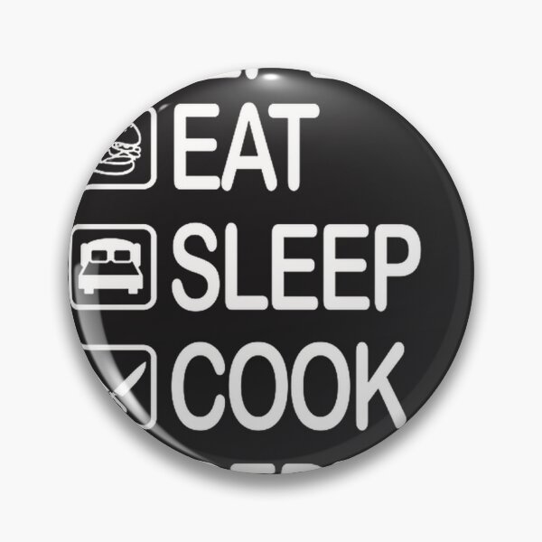 Item preview, Chef Life Eat Sleep Cook Repeat Inspirational Cooking Quote Design designed and sold by ADAMAS-SAM.