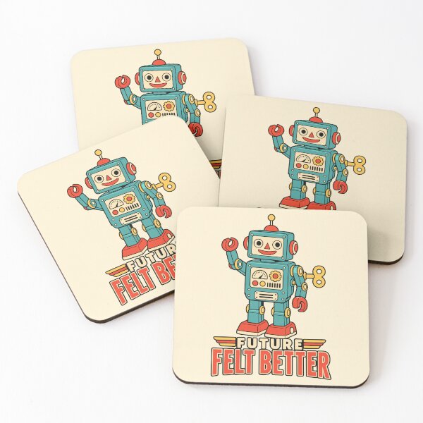 Item preview, Future Felt Better – Retro Wind-Up Robot Toy designed and sold by docs the icon.