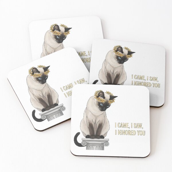 Item preview, I Came I Saw I Ignored You Design – Regal Roman Cat Illustration designed and sold by Luminari Creations.