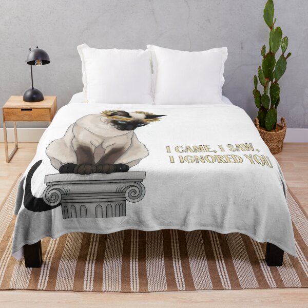 Item preview, I Came I Saw I Ignored You Design – Regal Roman Cat Illustration designed and sold by Luminari Creations.