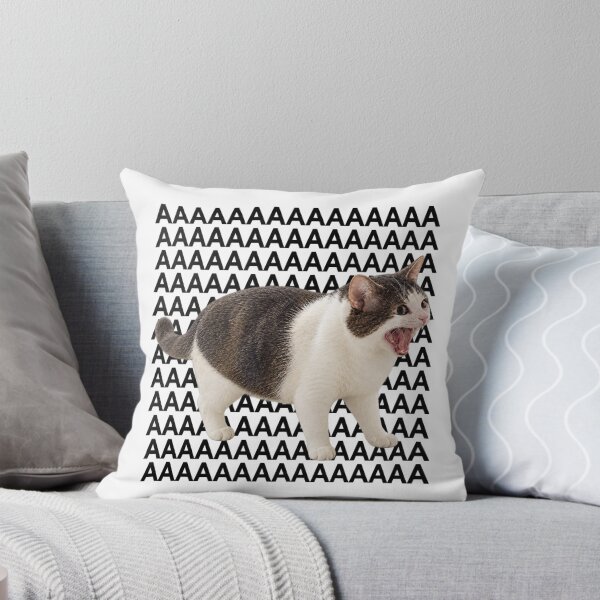 Item preview, Screaming Cat with Repeating Letter Background designed and sold by GalenoHenley.