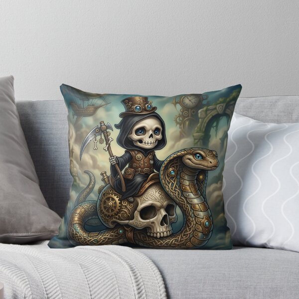 Item preview, Little Grim Reaper – Steampunk Snake Rider designed and sold by nicky2342.