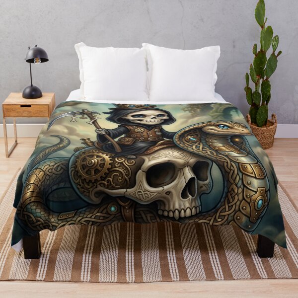Item preview, Little Grim Reaper – Steampunk Snake Rider designed and sold by nicky2342.