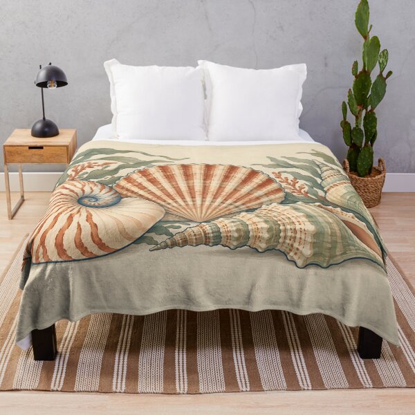 Item preview, Sage Seashells in a Quiet Coastal Garden designed and sold by AuraMuse Studio.