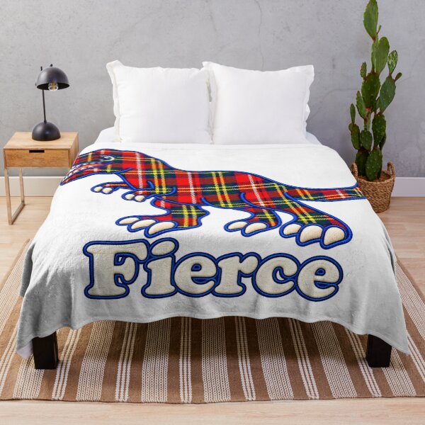 Item preview, Fierce Red Tartan Plaid T-Rex Dinosaur designed and sold by Pyrenees Line Lab.