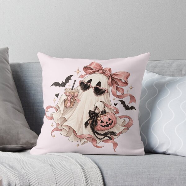 Item preview, Chic Coquette Ghost Pink Bow Coffee Halloween Aesthetic Gifts Ideas designed and sold by 1DreamerShop.