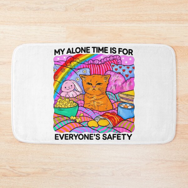 Item preview, Grumpy Orange Cat with Colorful Blankets and Snacks designed and sold by GalenoHenley.