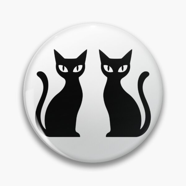 Item preview,  Two Sleek Black Cats Abstract Silhouette by Jenny Meehan  designed and sold by Jenny Meehan jennyjimjams jennymeehanart.