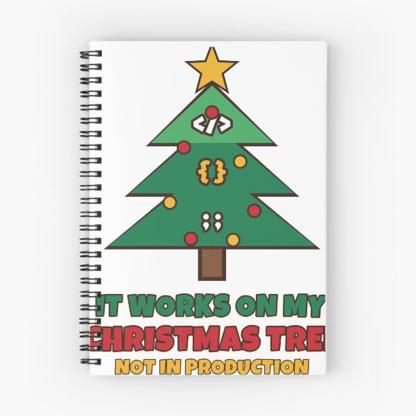 Item preview, It Works On My Christmas Tree Not In Production Funny Programmer Christmas designed and sold by Bornprints.