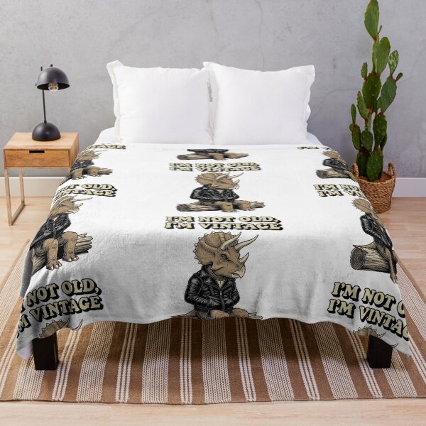 Item preview, I’m Not Old I’m Vintage Biker Triceratops Funny Dinosaur Design designed and sold by Luminari Creations.