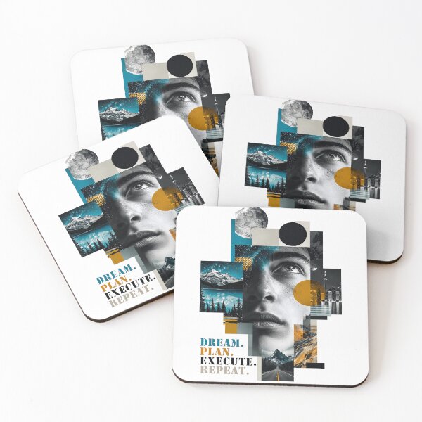 Item preview, Dream Plan Execute Repeat The Cosmic Drive  Surrealism designed and sold by KLERIKSTORE.