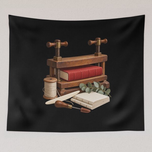 Item preview, Bookbinding Tools with Linen Thread and Press designed and sold by TeeAbility.