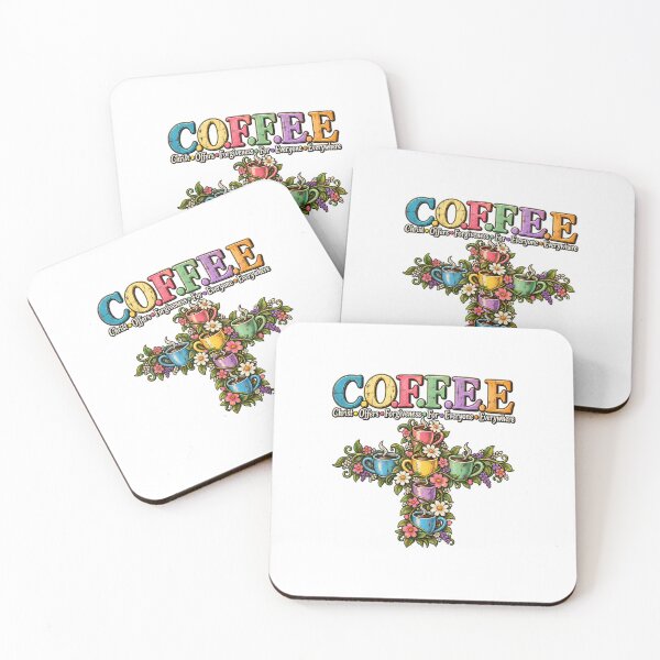 Item preview, COFFEE Christ Offers Forgiveness For Everyone Everywhere Christian designed and sold by kiralynstration.