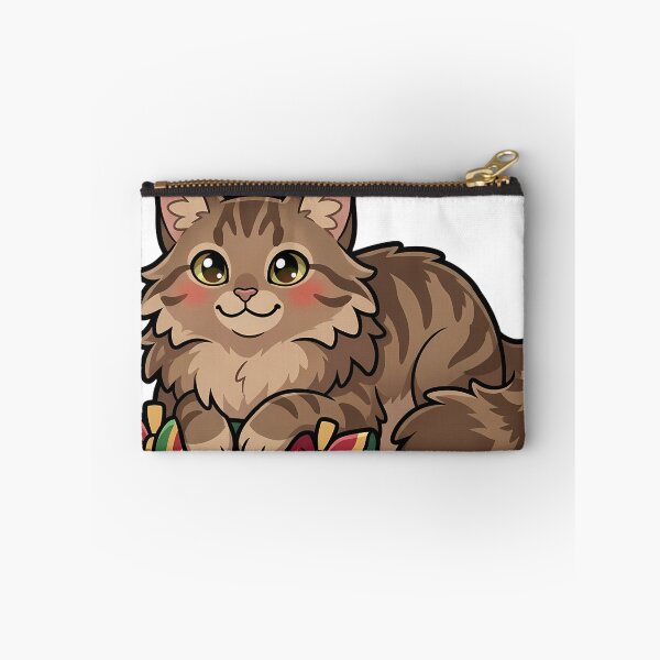 Item preview, Cute Christmas Maine Coon Cat in a Plop Holding a Christmas Cracker designed and sold by pumsquare.