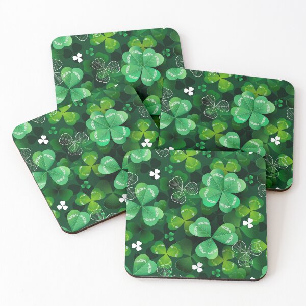 Item preview, Seamless with green clover designed and sold by Blackmoon9.