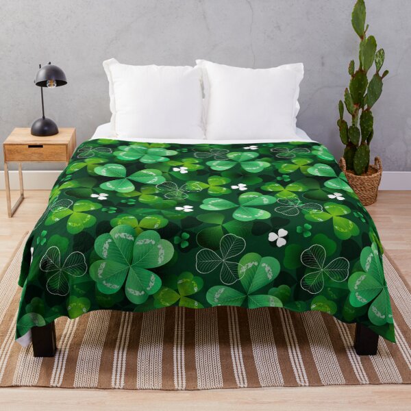 Item preview, Seamless with green clover designed and sold by Blackmoon9.