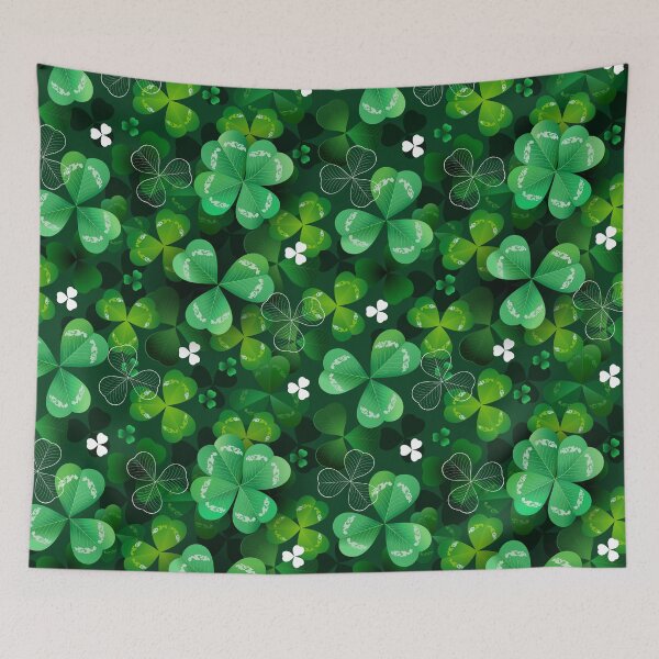 Item preview, Seamless with green clover designed and sold by Blackmoon9.