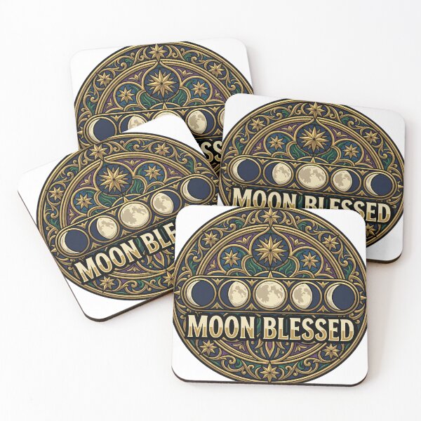 Item preview, Yule Moon Disc - Moon Blessed Winter Moon Phase Art designed and sold by IllumeInk.
