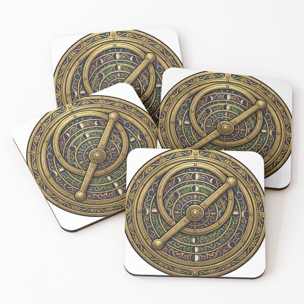 Item preview, Solstice Astrolabe - Gothic Winter Star Astrolabe Art designed and sold by IllumeInk.