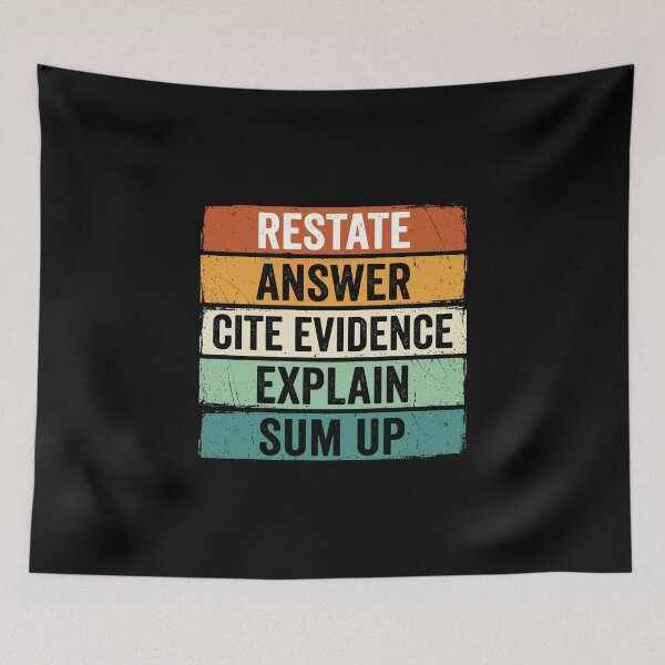 Item preview, Restate Answer Cite Evidence Explain Sum Up Teacher Student Education designed and sold by PopStars1993.