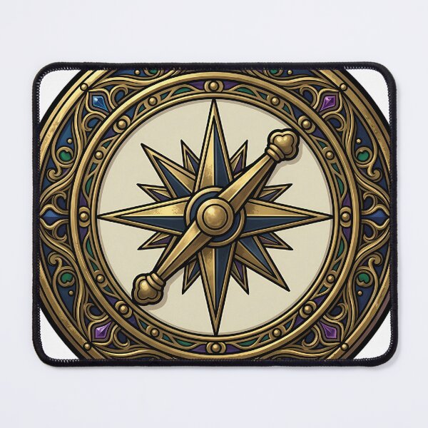 Item preview, Winter Star Compass - Gothic Yule Star Compass Art designed and sold by IllumeInk.