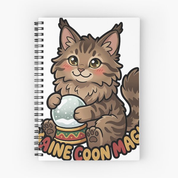 Item preview, Cute Christmas Maine Coon Kitten Hugging a Snow Globe - Maine Coon Magic designed and sold by pumsquare.