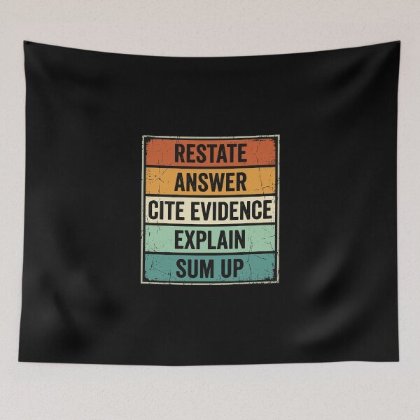 Item preview, Restate Answer Cite Evidence Explain Sum Up Student Teacher Academic Education designed and sold by PopStars1993.