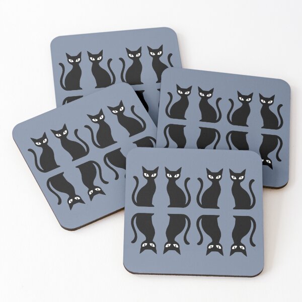 Item preview,  Black Cats Abstract Patterned Art by Jenny Meehan  designed and sold by Jenny Meehan jennyjimjams jennymeehanart.