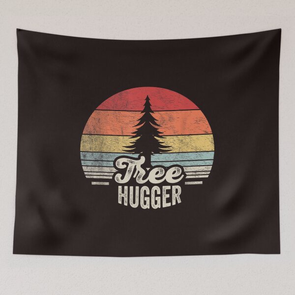 Item preview, Tree Hugger Retro Sunset Vintage Pine Tree Nature Lover designed and sold by mari-kayden.