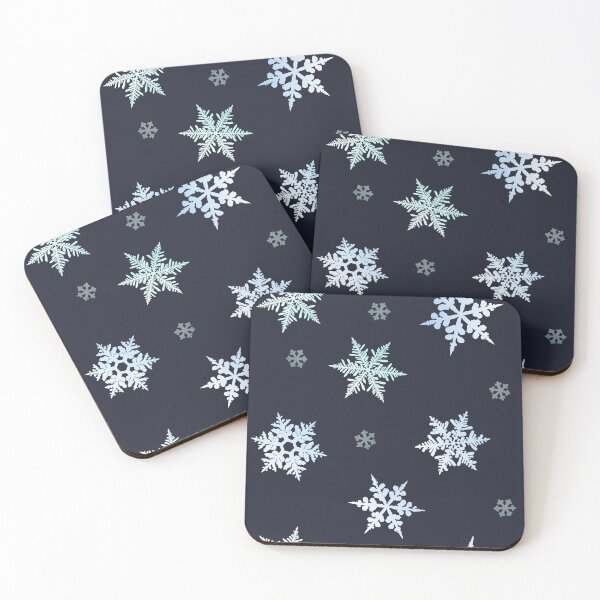 Item preview, Snowflakes seamless pattern 2 in dark blue designed and sold by patternsbymira.