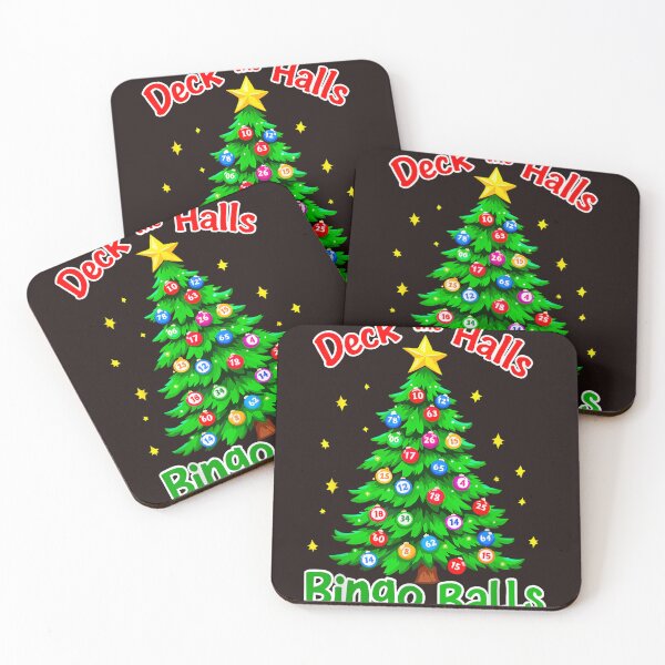 Item preview, Deck the Halls with Bingo Balls Funny Christmas Tree Game Player designed and sold by mari-kayden.