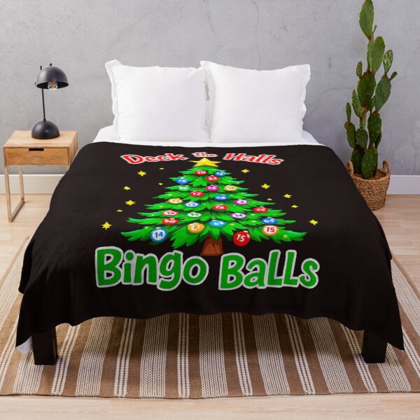 Item preview, Deck the Halls with Bingo Balls Funny Christmas Tree Game Player designed and sold by mari-kayden.
