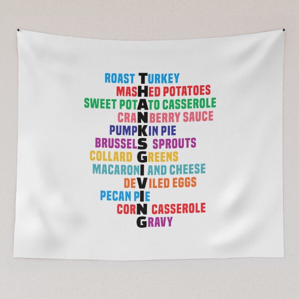 Item preview, Thanksgiving Holiday Food Text Design 2 designed and sold by Vector-Artist.