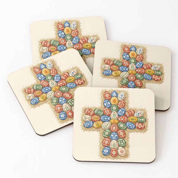 Item preview, Cross of Traditional Painted Czech Easter Eggs designed and sold by Sybille-Yates.