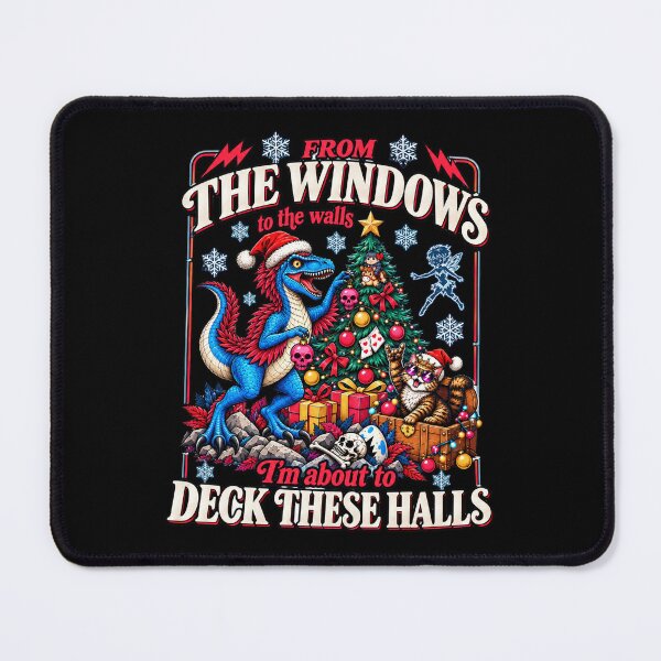 Item preview, Dungeon Crawler Carl Christmas, Mongo And Princess Donut Holiday, Deck These Halls LitRPG Shirt, Fantasy Reader Christmas designed and sold by karomiisrae.