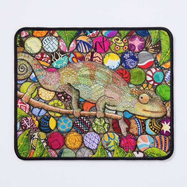 Item preview, Cultural Chameleon: Colorful Malawi Expat Lizard Art designed and sold by kpalana.